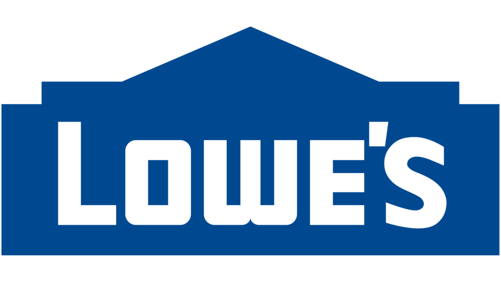 Lowe's logo, lowe's, net 30 account, business card