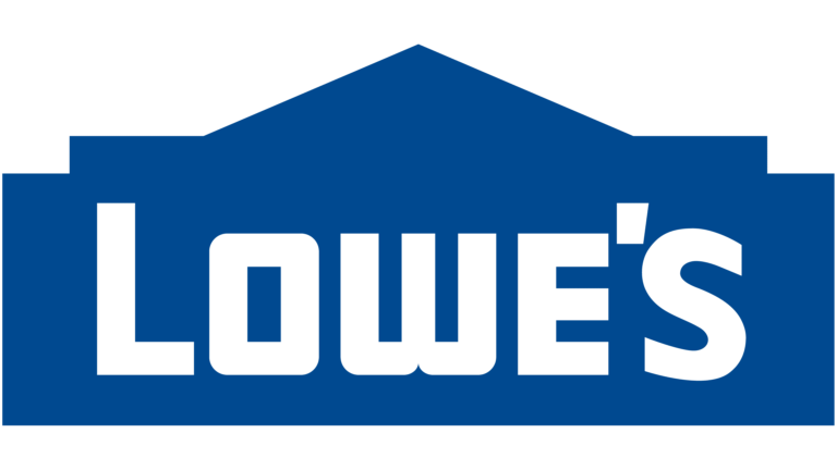 Lowe's logo, lowe's, net 30 account, business card