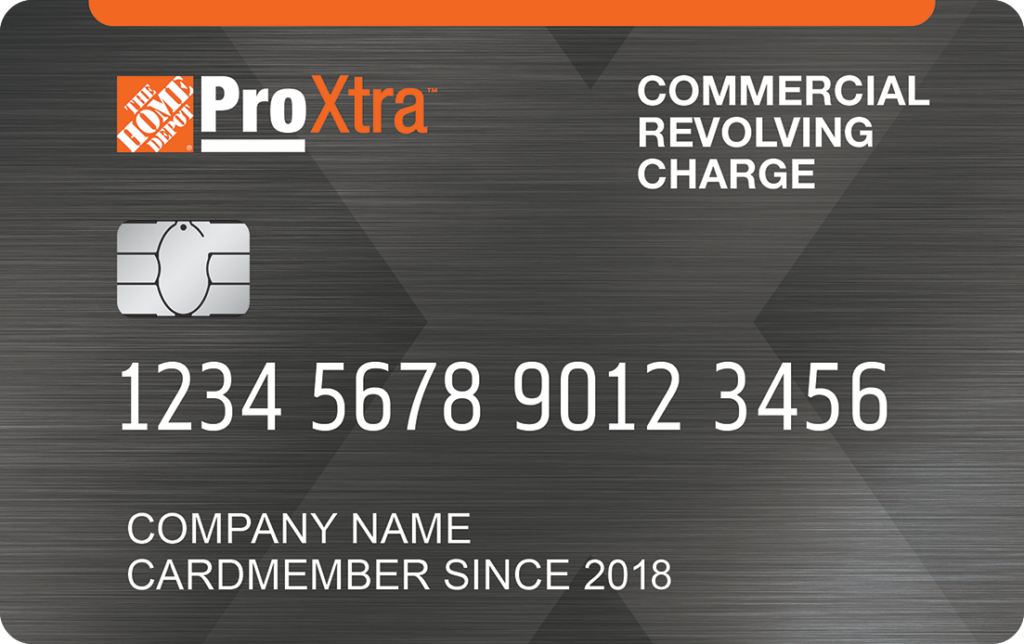 home depot business credit card, Pro Xtra card